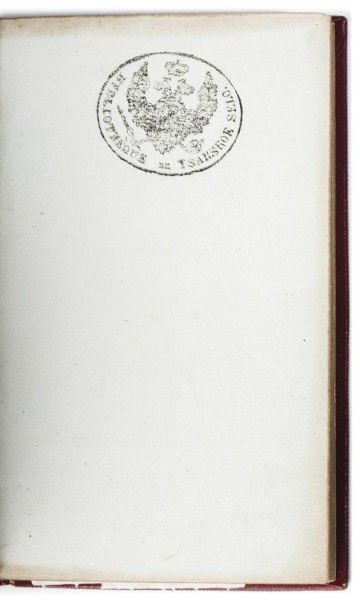 null Almanach de Saint Pétersbourg. Académie impériale des Sciences, janvier 1801.

Un...