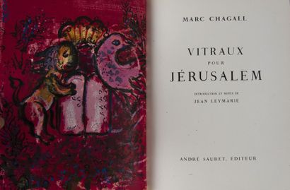 CHAGALL (Marc) VITRAUX POUR JERUSALEM. Introduction et notes de Jean Leymarie. André...