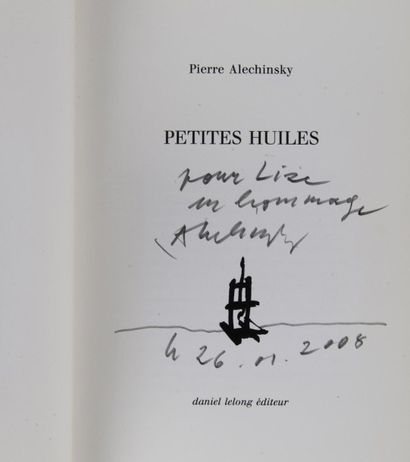 ALECHINSKY (Pierre). PETITES HUILES. Daniel Lelong Editeur, Repères. In-12 (21x15...