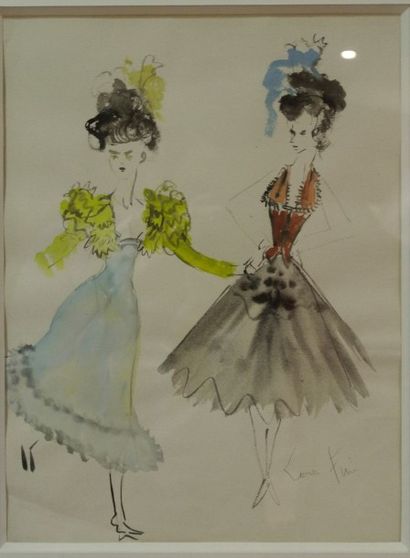 null Léonor FINI (1908-1996)

Maquette de théâtre, ballet 1900

Aquarelle et gouache.

Signée...