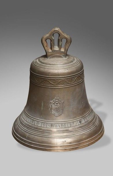 null Marie-Auguste HILDEBRAND,

fondeur de cloches à Paris 1844-1880

Cloche en bronze

Ornée...