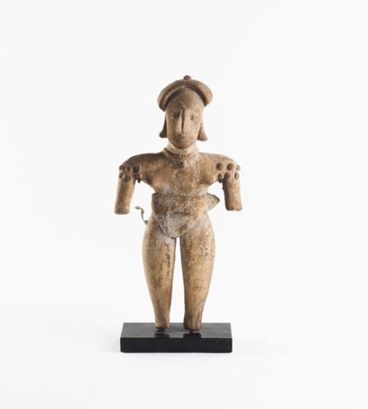 null Lot 5186-895 - Statuette féminine debout. Colima (300 av. - 300 ap. J.-C.)....