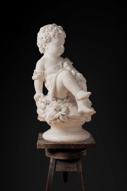 null Le chagrin

Sculpture en marbre blanc sur socle à piédouche.

Vers 1900.

Haut....