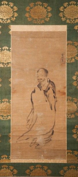 null Moine bouddhiste drapé dans sa kesa.

Japon, attribué à Sesshu (1420-1507).

Epoque...
