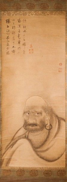 null Dharma (Dauruma) contemplant le

fleuve Yangtse.

Chine, ca dynastie Song ou...