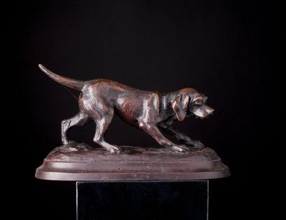 null D’après Pierre-Jules MÊNE (1810-1879)

Lévrier & chien de chasse

Deux bronzes...