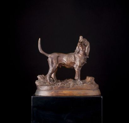 null D’après Pierre-Jules MÊNE (1810-1879)

Lévrier & chien de chasse

Deux bronzes...