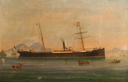 null Luigi ROBERTO (1845-1910)

Le départ du Massilia en baie de Naples pour New...