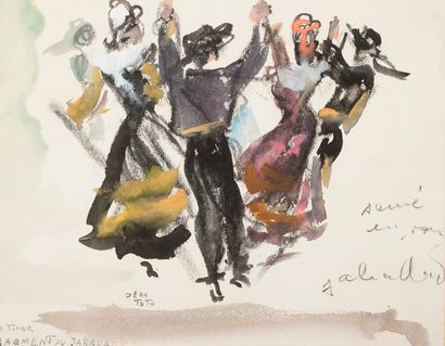 null Jean TOTH (1899-1972)

Fragment du Jabadao

Gouache et aquarelle sur papier,...