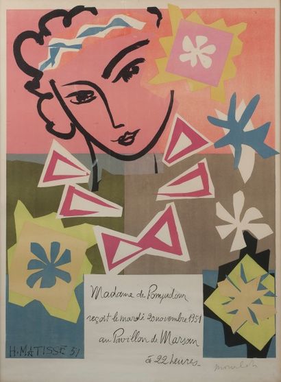 D'après Henri Matisse (1869-1954).
Madame...