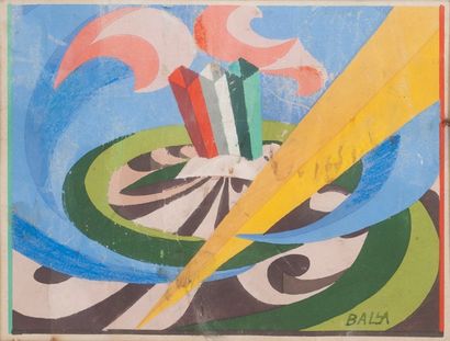null Giacomo BALLA (1871-1958)

Composition

Pochoir aquarellé signée en bas à droite.

15...