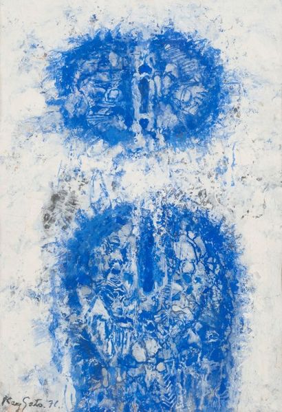 null Kei SATO (1928-2010)

Composition bleue, 1976

Technique mixte, signée et datée...