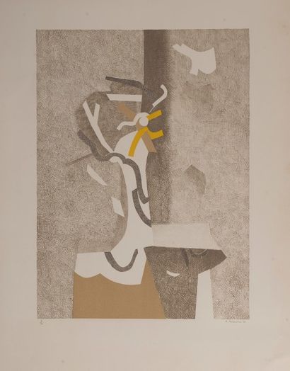 null André BEAUDIN (1895 – 1979) SANS TITRE, 1971 Lithographie sur papier Signée...