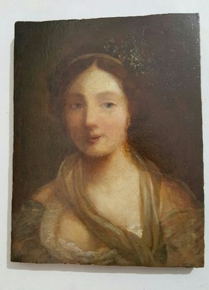 null Jean-Baptiste GREUZE (d’après), XIXe siècle

Jeune femme

figurée de face et...