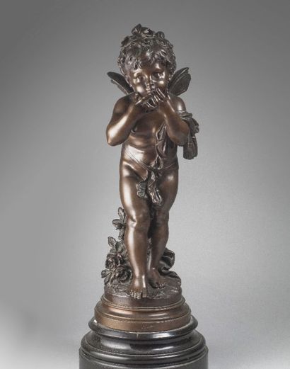 null Auguste MOREAU

(1834 –1917)

« Zéphyr soufflant un baiser »

Epreuve en bronze...