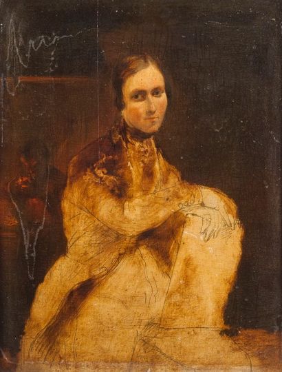 null Ecole FRANCAISE vers 1830

Portrait d’homme à califourchon sur une chaise

Esquisse...