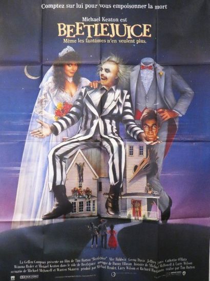 null "Beetlejuice" (1988) de Tim BURTON avec Michael KEATON, Alec BALDWYN, Geena...