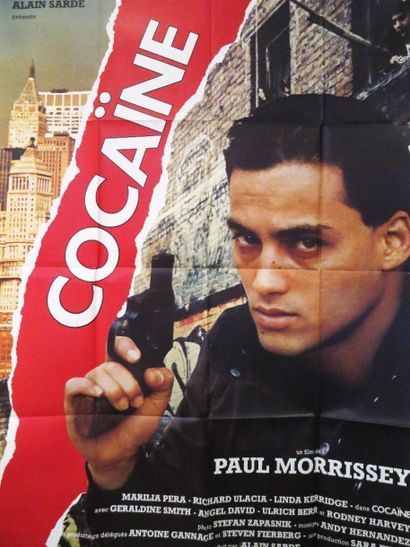 null "Cocaïne" (1984) de Paul MORRISSEY avec Maria LA PERA, Richard VLADIA. Affiche...