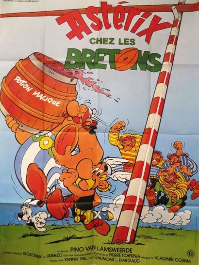 null "Astérix chez les Bretons" (1986) de René GOSCINNY et Albert UDERZO. Affiche...