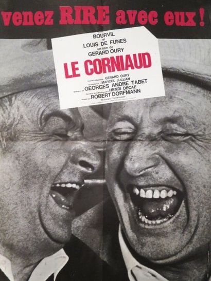 null "Corniaud" (Le) (1964) de Gérard OURY avec Louis de FUNES, BOURVIL. Affichette...