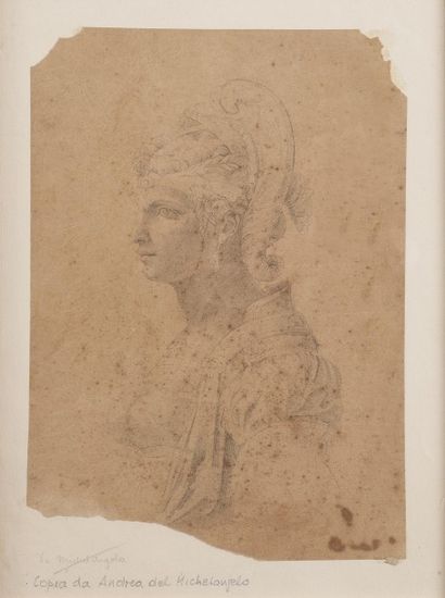null Ecole ITALIENNE du XIXème siècle

Femme casquée de profil

Crayon noir

27,5...