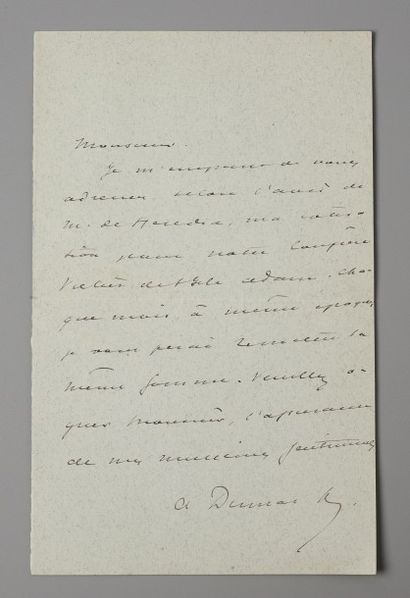 null DUMAS Fils (Alexandre Dumas, dit) [Paris, 1824 - Marly-le-Roi, 1895], écrivain...