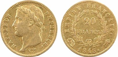 null Premier Empire, 20 Francs Empire, 1813 Rome

A/NAPOLEON - EMPEREUR.

Tête laurée...