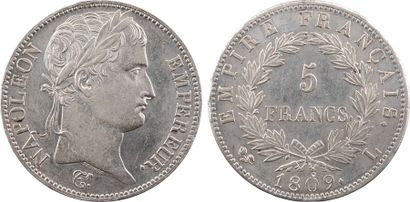 null Premier Empire, 5 francs Empire, 1809 Bayonne

A/NAPOLEON - EMPEREUR.

Tête...