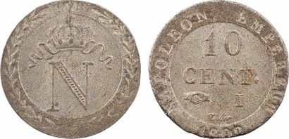 null Premier Empire, 10 centimes à l'N couronnée, 1809 Limoges

 

Dans le champ,...
