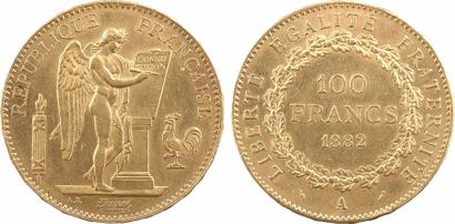 null IIIe République, 100 francs Génie, 1882 Paris

A/RÉPUBLIQUE FRANÇAISE

Génie...