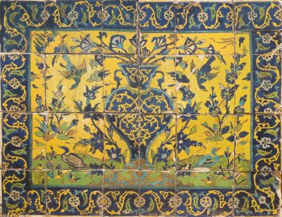 null Panneau en céramique à décor dit à lignes noires, Iran qâjar, XIXe siècle

Ensemble...