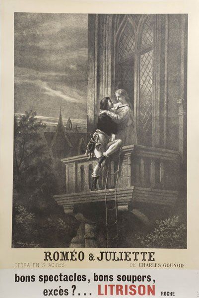 LEROY et LAMY ?Roméo et Juliette, opéra en cinq actes de Charles GOUNOD', affiche...