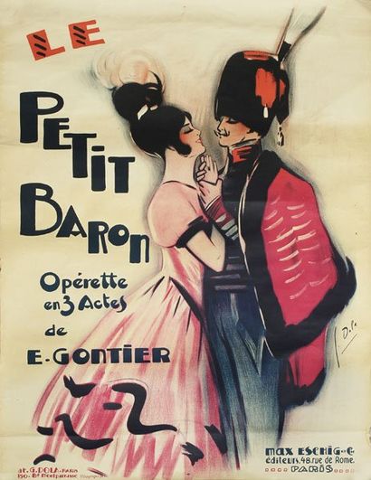 Georges DOLA (Edmond Vernier, dit) (1872-1950) ?Le petit Baron, opérette en trois...