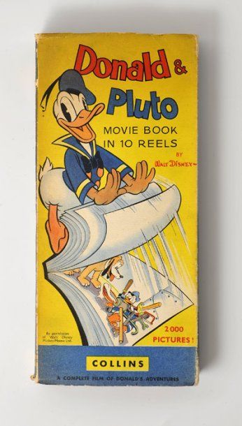 null Album de dix petits livres à feuilleter (Movie Bool) « Pluto et Donald ». Edité...