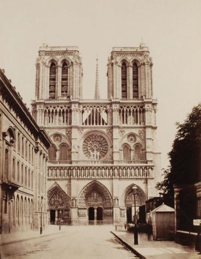 Achille QUINET (1831-1900) glise de Notre-Dame, Paris, circa 1865 Tirage albuminé...