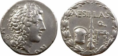 GREEK COINS Macédoine, tétradrachme stéphanophore, Thessalonique, c.80 av. J.-C....