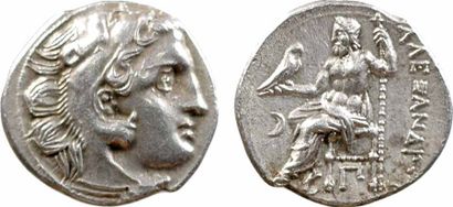 GREEK COINS Macédoine, Alexandre le Grand, drachme, Colophon, c.310-301 av. J.-C....