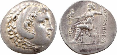 GREEK COINS Macédoine, Alexandre le Grand, tétradrachme, Phaselis, c.210-209 av....