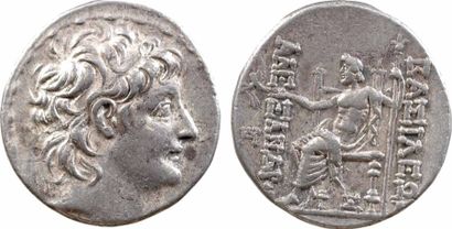 GREEK COINS Syrie, Alexandre II Zebina, tétradrachme, Antioche, 128-123 av. J.-C....