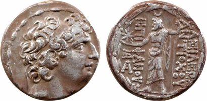 GREEK COINS Syrie, Antiochos VIII, tétradrachme, Ptolémais, 121-113 av. J.-C. SNG...