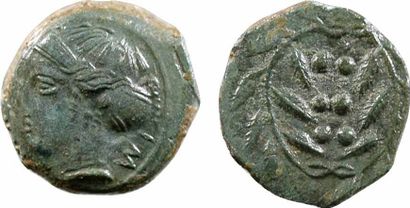 GREEK COINS Sicile, bronze, Himéra, c.420-408 av. J.-C. S.1110 TTB 15,0 mm 2,99 g....
