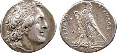 GREEK COINS Égypte, Ptolémée Ier Soter, tétradrachme, Alexandrie, c.288-287 av. J.-C....