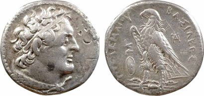 GREEK COINS Égypte, Ptolémée II, tétradrachme, Alexandrie, 272-265 av. J.-C. Sv.552...