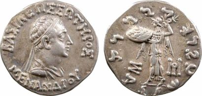 GREEK COINS Royaume de Bactriane, Ménandre, tétradrachme, c.160-145 av. J.-C. Mitchiner...