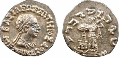 GREEK COINS Royaume de Bactriane, Ménandre, drachme, c.160-145 av. J.-C. Mitchiner...