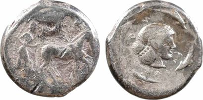 GREEK COINS Sicile, tétradrachme, Syracuse, c.478-475 av. J.-C. Boehringer VIIIb,...
