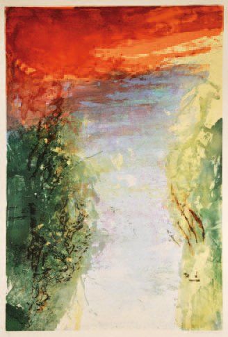 ZAO WOU-KI (né en 1921) Mémoires, 1990 Lithographie en couleur Signée, datée et numérotée...