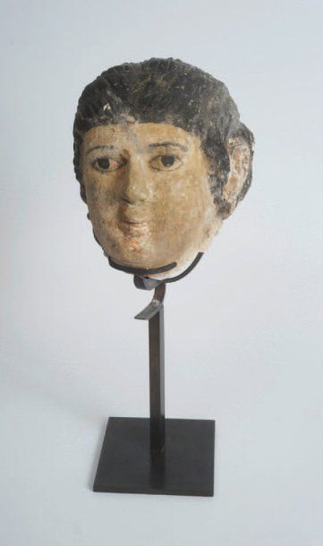 Égypte, Basse Epoque (664-30 avant J.-C.) et époque romaine Portrait d'une femme....