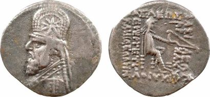 MONNAIES ANTIQUES Royaume Parthe, Mithradate II, drachme, c.123-88 av. J.-C.. TB+...
