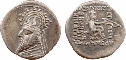 MONNAIES ANTIQUES Royaume Parthe, Gotarzès Ier, drachme, c.95-90 av. J.-C.. TTB 18,5...